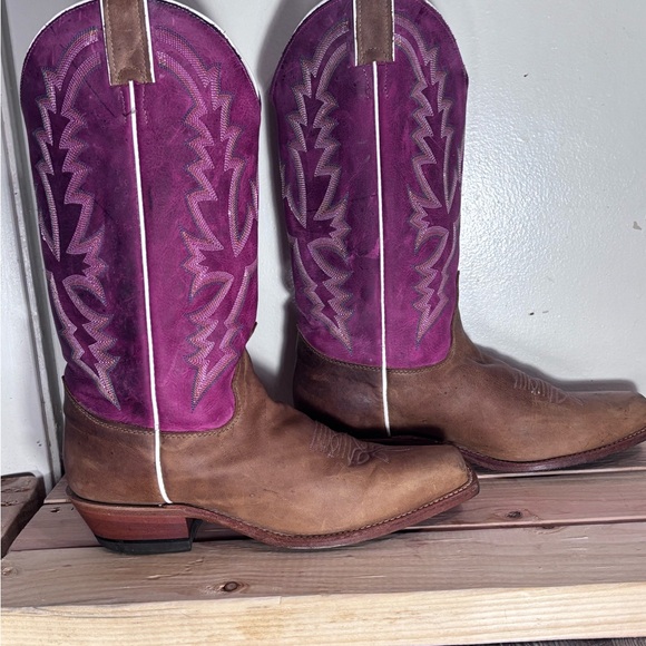 Justin Boots Women’s Bent Rail America Burnished Western Boots Size 9.5 - Picture 2 of 3